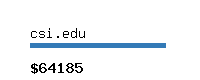 csi.edu Website value calculator