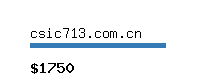 csic713.com.cn Website value calculator