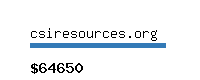 csiresources.org Website value calculator