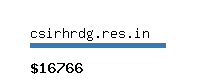 csirhrdg.res.in Website value calculator