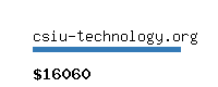 csiu-technology.org Website value calculator