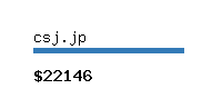 csj.jp Website value calculator