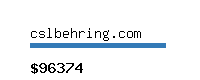 cslbehring.com Website value calculator