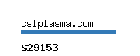 cslplasma.com Website value calculator