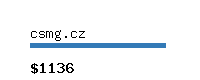 csmg.cz Website value calculator