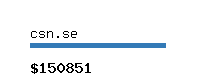 csn.se Website value calculator