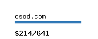 csod.com Website value calculator