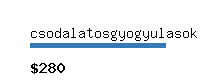 csodalatosgyogyulasok.hu Website value calculator