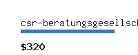 csr-beratungsgesellschaft.com Website value calculator