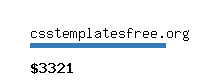 csstemplatesfree.org Website value calculator