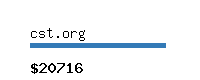 cst.org Website value calculator