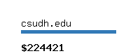 csudh.edu Website value calculator