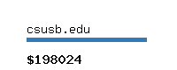 csusb.edu Website value calculator