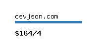 csvjson.com Website value calculator