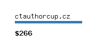 ctauthorcup.cz Website value calculator