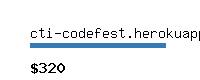 cti-codefest.herokuapp.com Website value calculator