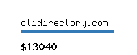 ctidirectory.com Website value calculator