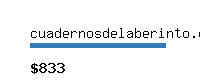 cuadernosdelaberinto.com Website value calculator