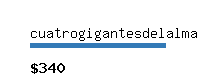 cuatrogigantesdelalma.com Website value calculator