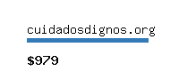 cuidadosdignos.org Website value calculator