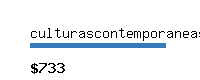 culturascontemporaneas.com Website value calculator