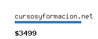 cursosyformacion.net Website value calculator