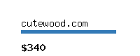 cutewood.com Website value calculator