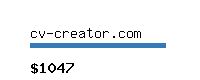 cv-creator.com Website value calculator