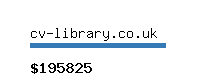 cv-library.co.uk Website value calculator