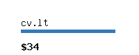 cv.lt Website value calculator