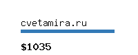 cvetamira.ru Website value calculator