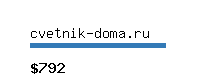 cvetnik-doma.ru Website value calculator