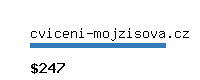 cviceni-mojzisova.cz Website value calculator