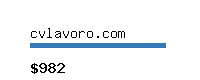 cvlavoro.com Website value calculator