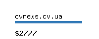 cvnews.cv.ua Website value calculator