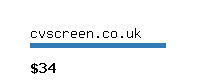 cvscreen.co.uk Website value calculator