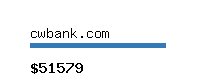 cwbank.com Website value calculator