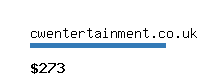 cwentertainment.co.uk Website value calculator