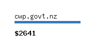 cwp.govt.nz Website value calculator