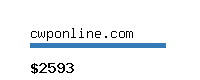 cwponline.com Website value calculator