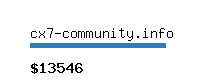 cx7-community.info Website value calculator