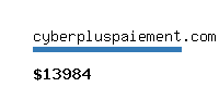 cyberpluspaiement.com Website value calculator