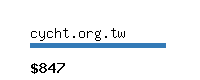 cycht.org.tw Website value calculator