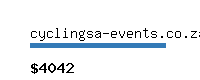 cyclingsa-events.co.za Website value calculator