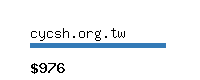 cycsh.org.tw Website value calculator