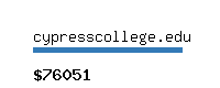 cypresscollege.edu Website value calculator