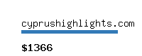 cyprushighlights.com Website value calculator