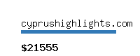 cyprushighlights.com Website value calculator