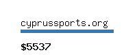 cyprussports.org Website value calculator