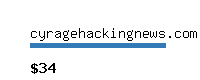 cyragehackingnews.com Website value calculator